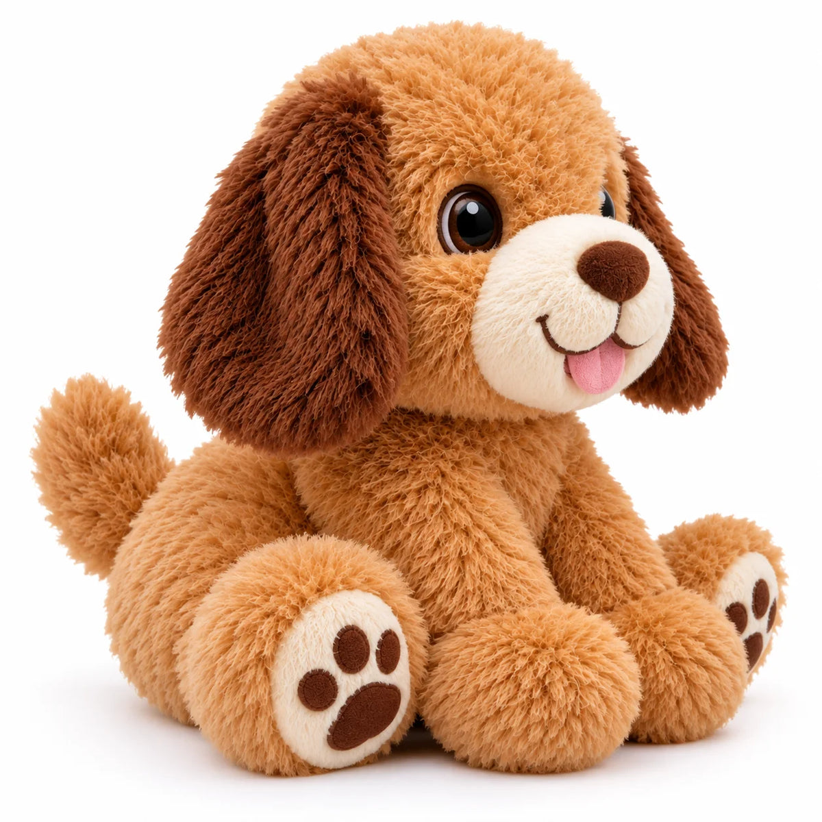 ToyPaws Brown Puppy Plush Toy – Soft Stuffed Dog Animal with Floppy Ears, 25 cm