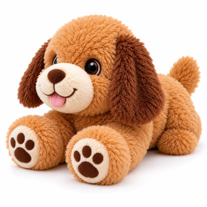 ToyPaws Brown Puppy Plush Toy – Soft Stuffed Dog Animal with Floppy Ears, 25 cm