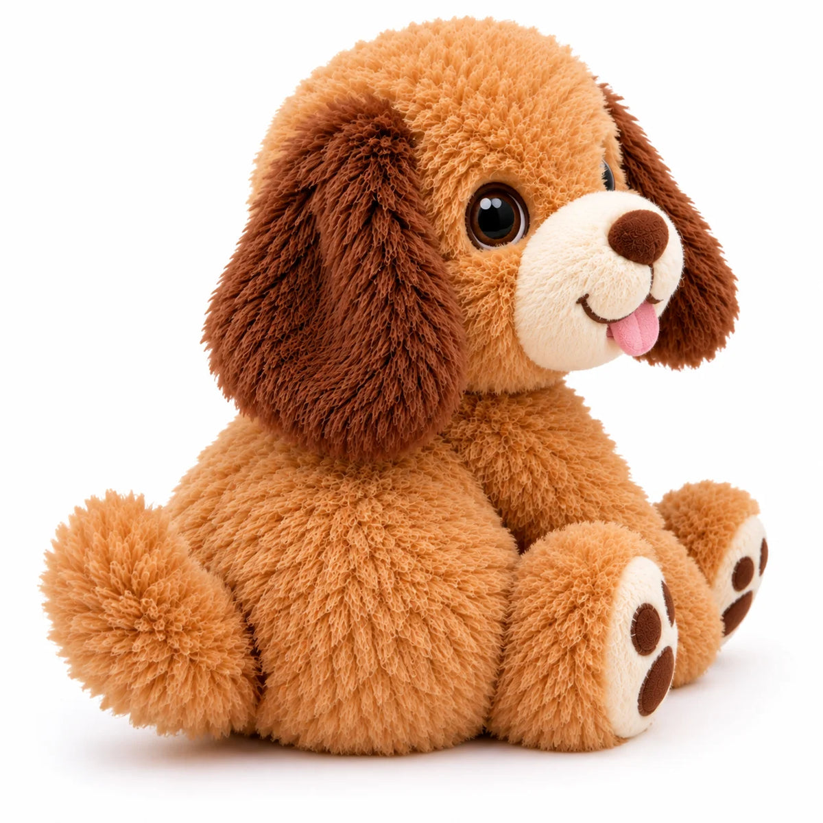 ToyPaws Brown Puppy Plush Toy – Soft Stuffed Dog Animal with Floppy Ears, 25 cm
