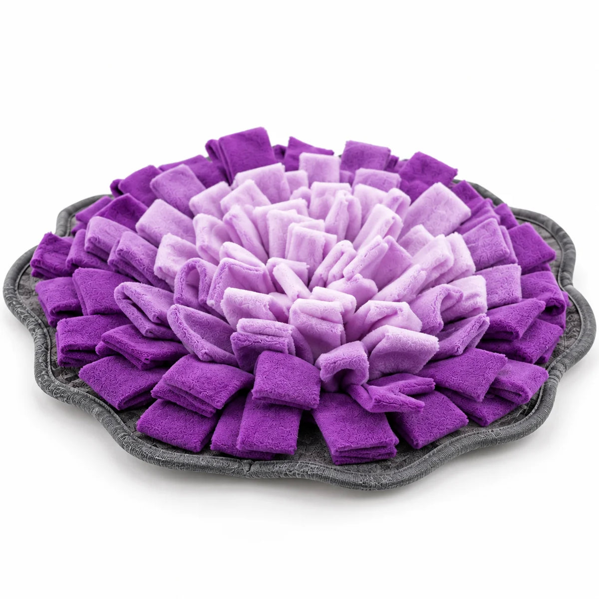 ToyPaws Purple Dog Snuffle Mat – Flower-Shaped Sniffing Mat for Treats and Kibble, 40 cm