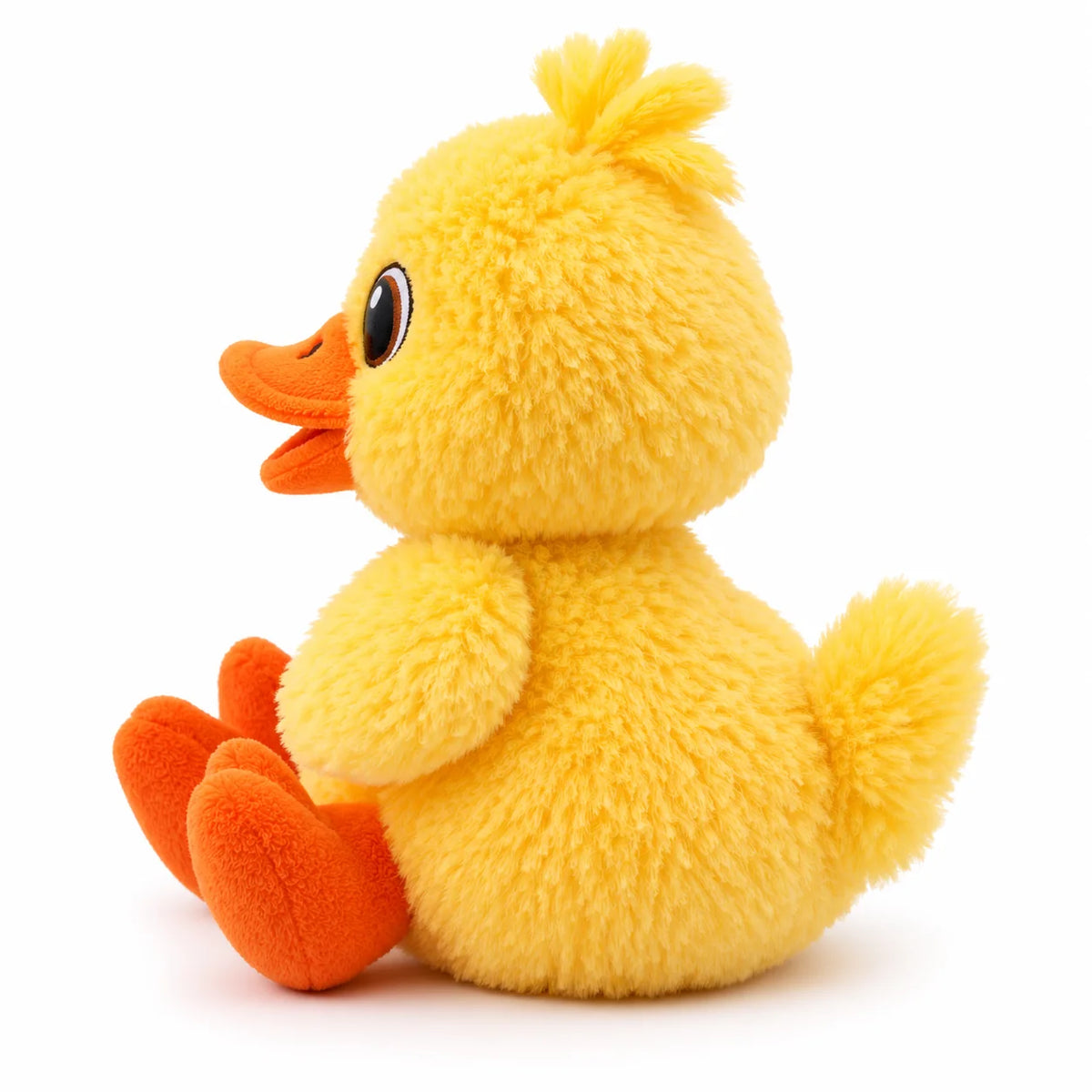 ToyPaws Yellow Duck Plush Toy – Soft Stuffed Duckling with Orange Beak and Feet, 25 cm
